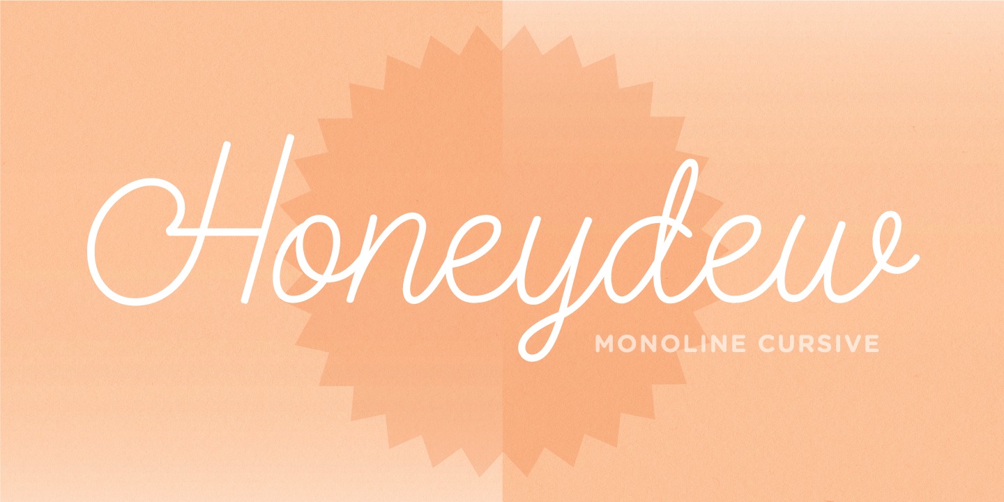 Beispiel einer Honeydew-Schriftart